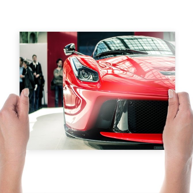 Ferrari Laferrari Headlight Tv Movie Art Poster 24x18 inch