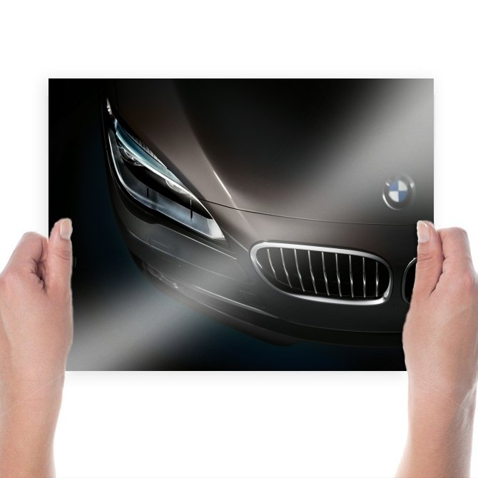 Bmw Headlight Tv Movie Art Poster 24x18 inch
