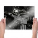 Swat Ar15 Black Tv Movie Art Poster 24x18 inch