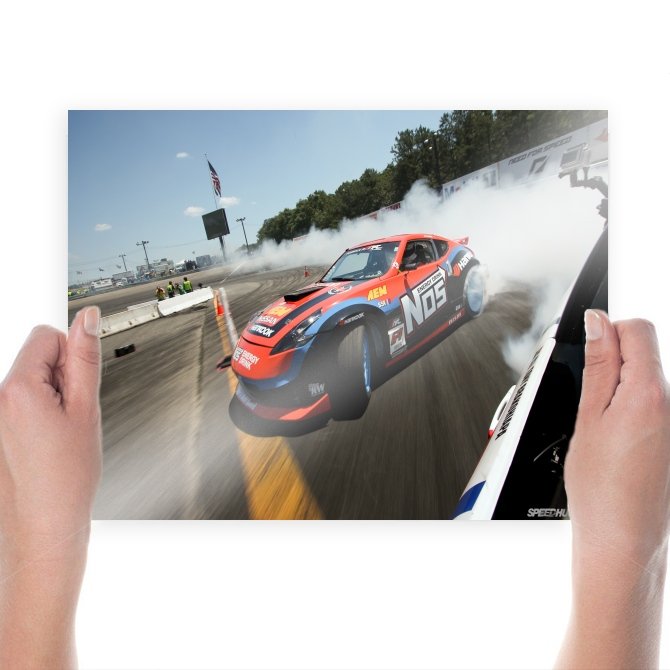 Nissan 370z Drift Smoke Tv Movie Art Poster 24x18 inch