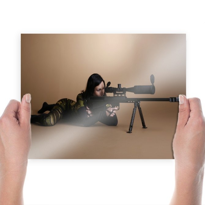 Sniper Rifle Tv Movie Art Poster 24x18 inch