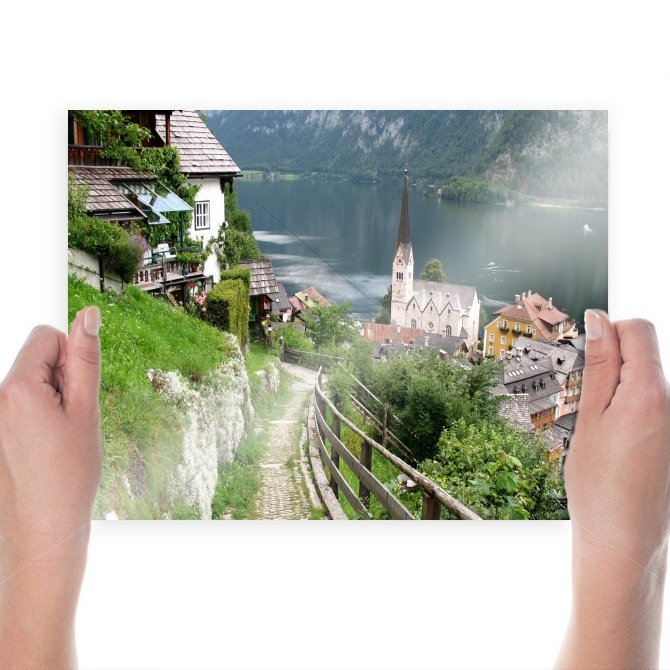 Buildings Lake Town Path Trail Tv Movie Art Poster 24x18 inch