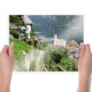 Buildings Lake Town Path Trail Tv Movie Art Poster 24x18 inch