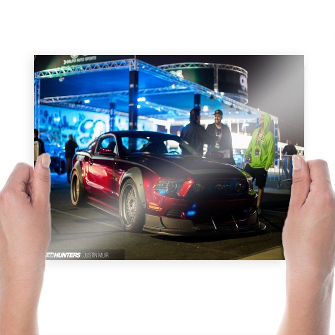 Ford Mustang Night Tv Movie Art Poster 24x18 inch
