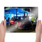 Ford Mustang Night Tv Movie Art Poster 24x18 inch