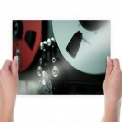 Recording Tape Machine Tv Movie Art Poster 24x18 inch