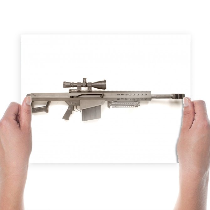 Rifle White Tv Movie Art Poster 24x18 inch