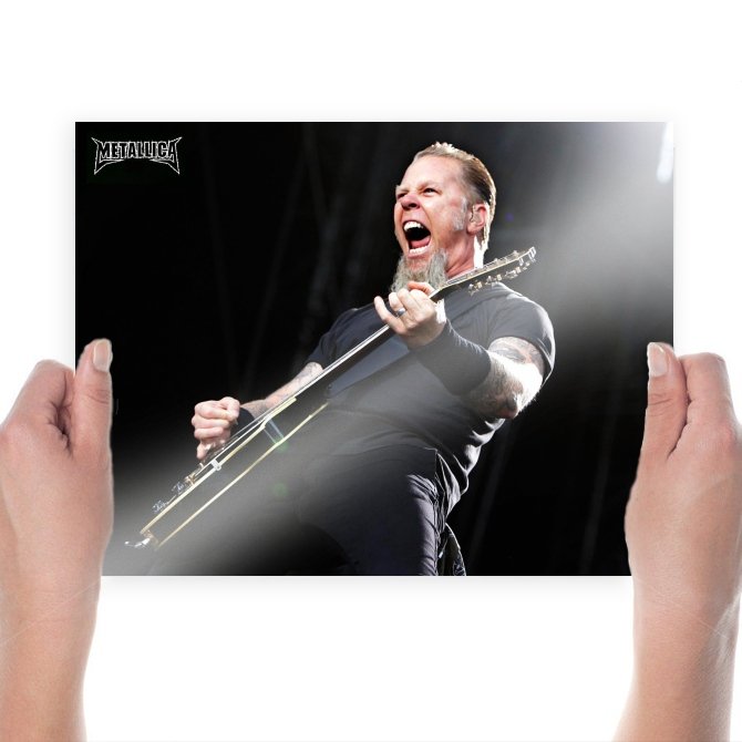 Metallica James Hetfield Tv Movie Art Poster 24x18 inch