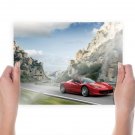 Ferrari 458 Italia Road Tv Movie Art Poster 24x18 inch