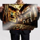 Street Alley Buildings Tv Movie Art Poster 32x24 inch