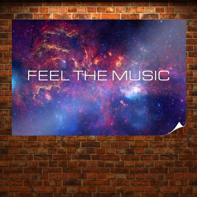 Music Purple Stars Tv Movie Art Poster 36x24 inch