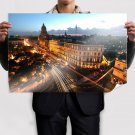 Buildings Timelapse Lights Street Tv Movie Art Poster 36x24 inch