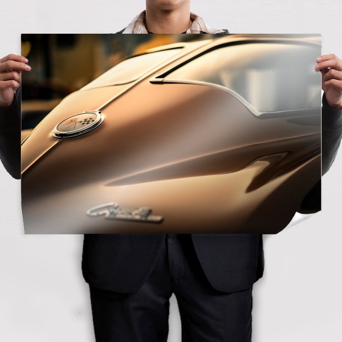 Chevrolet Corvette C3 Classic Car Classic Brown Tv Movie Art Poster 36x24 inch