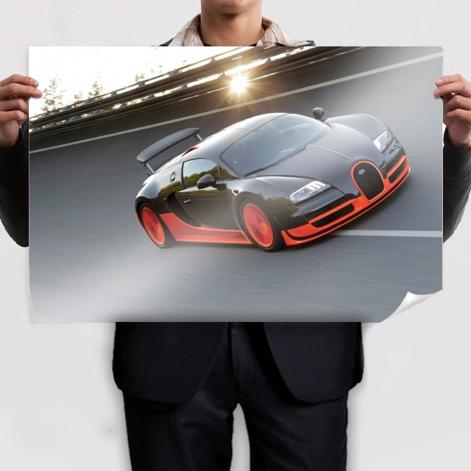 Bugatti Tv Movie Art Poster 36x24 inch