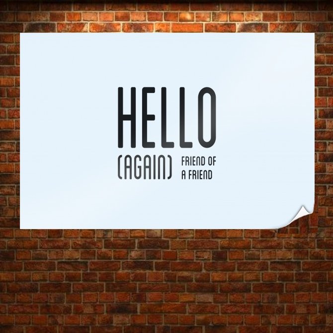 Hello Metric Tv Movie Art Poster 36x24 inch