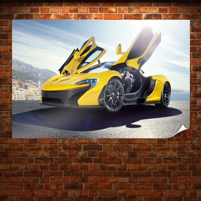 Mclaren P1 Sunlight Tv Movie Art Poster 36x24 inch