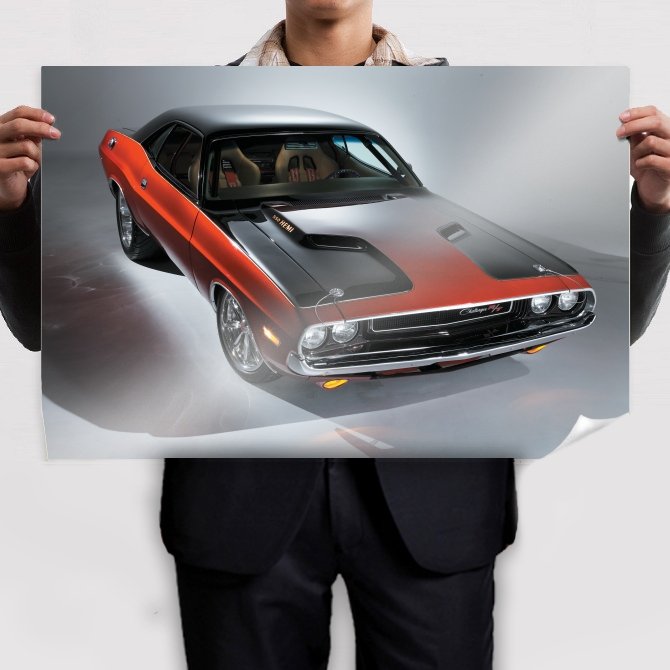 Dodge Challenger Tv Movie Art Poster 36x24 inch