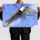 Handgun Revolver Tv Movie Art Poster 36x24 inch