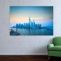 Shanghai Buildings Skyscrapers Ocean Tv Movie Art Poster 36x24 inch