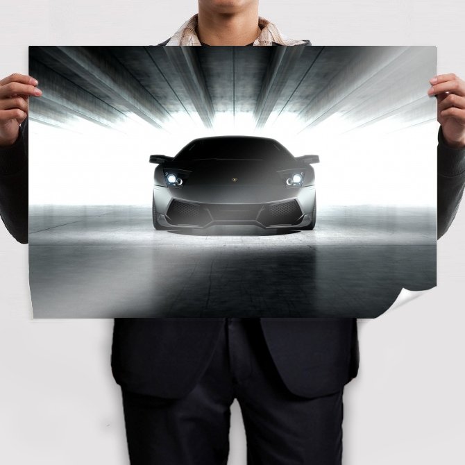 Lamborghini Murcielago Light Tv Movie Art Poster 36x24 inch