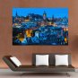 Buildings Snow Winter Edinburgh Scotland Tv Movie Art Poster 36x24 inch