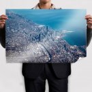Chicago Buildings Skyscrapers Coast Aerial Tv Movie Art Poster 36x24 inch