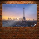 Eiffel Tower Paris Buildings Tv Movie Art Poster 36x24 inch