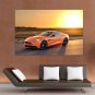 Aston Martin Orange Sunset Tv Movie Art Poster 36x24 inch