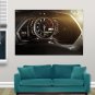Lamborghini Aventador Gauges Dash Interior Carbon Fiber Tv Movie Art Poster 36x24 inch