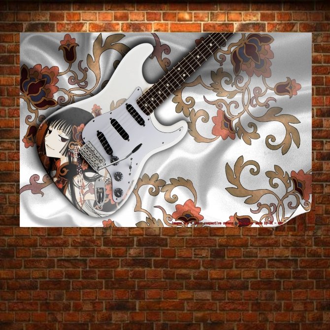 Guitar Anime Tv Movie Art Poster 36x24 inch