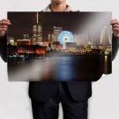 Tokyo Night Buildings Skyscrapers Tv Movie Art Poster 36x24 inch
