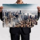 New York Buildings Skyscrapers Tilt Shift Tv Movie Art Poster 36x24 inch