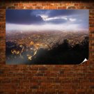 Buildings Clouds Tv Movie Art Poster 36x24 inch