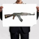 White Rifle Ak 47 Tv Movie Art Poster 36x24 inch