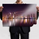 San Diego Buildings Night Light Tv Movie Art Poster 36x24 inch