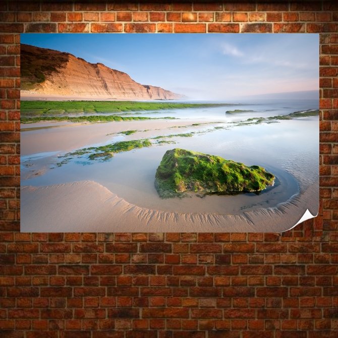 Oasis In The Desert  Art Poster Print  36x24 inch
