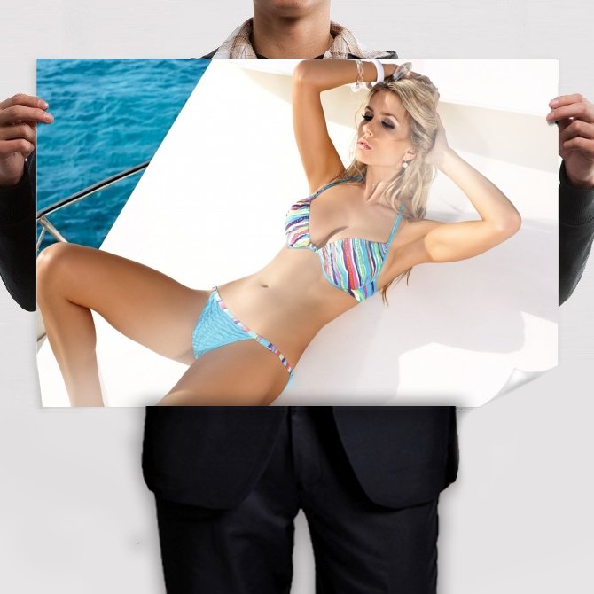 Petra Cubonova Swimsuit  Art Poster Print  36x24 inch