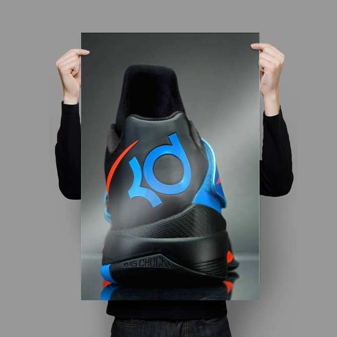 Kevin Durant Kd4 1 Art Poster Print  36x24 inch