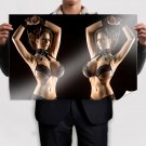 Jordan Carver 34  Art Poster Print  36x24 inch