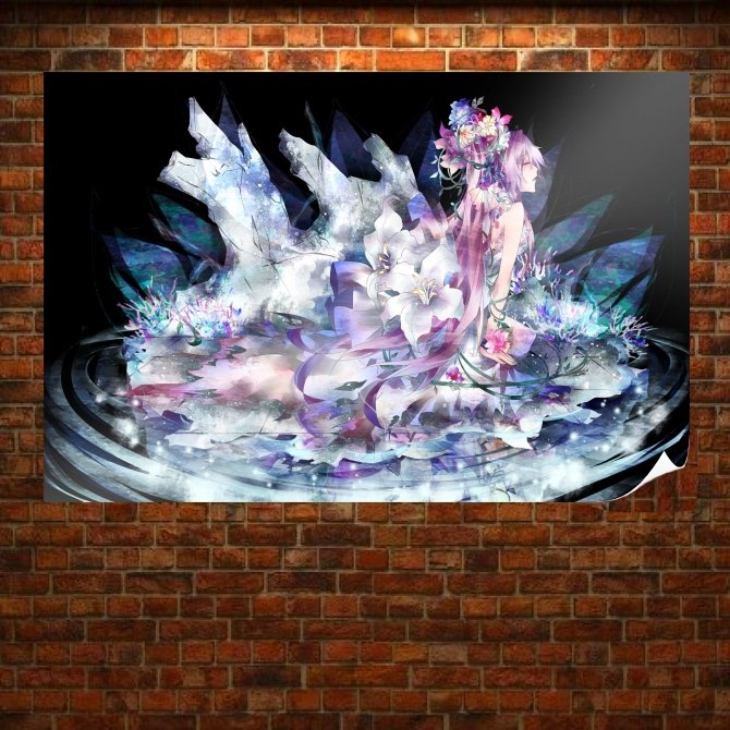 Vocaloid Miku 26  Art Poster Print  36x24 inch