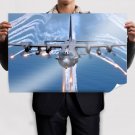 Ac 130h Spectre Jettisons Flares  Art Poster Print  36x24 inch