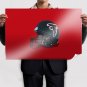 Atlanta Falcons Helmet Art Poster Print 36x24 inch