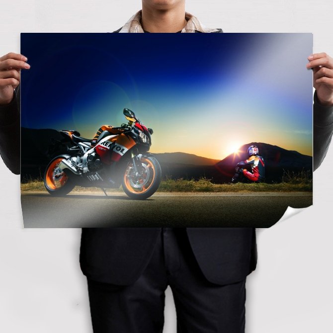 Beautiful Honda Hd  Art Poster Print  36x24 inch