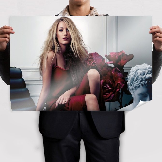 Hd Blake Lively  Art Poster Print  36x24 inch