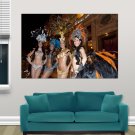 Carnaval Dancers  Art Poster Print  36x24 inch