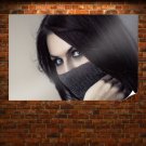 Mysterious Eyes  Art Poster Print  36x24 inch