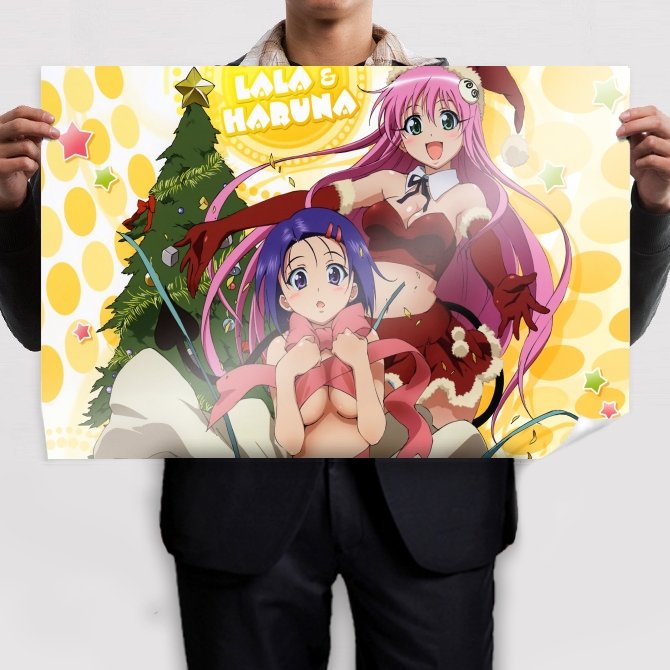To Love Ru Christmas  Art Poster Print  36x24 inch