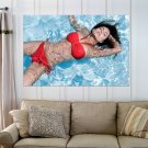 Hot Girl Wearing Red Bikini  Art Poster Print  36x24 inch