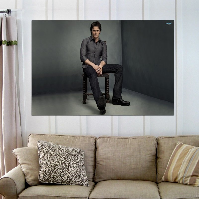 Ian Somerhalder Hd  Art Poster Print  36x24 inch