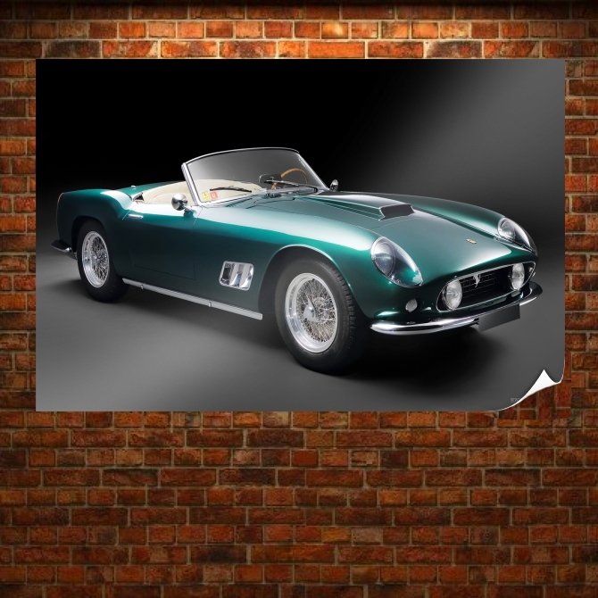 Ferrari Car  Art Poster Print  36x24 inch